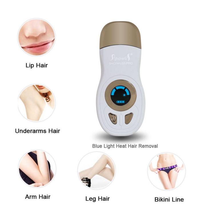 Showliss Pro Blue Light heat hair removal white
